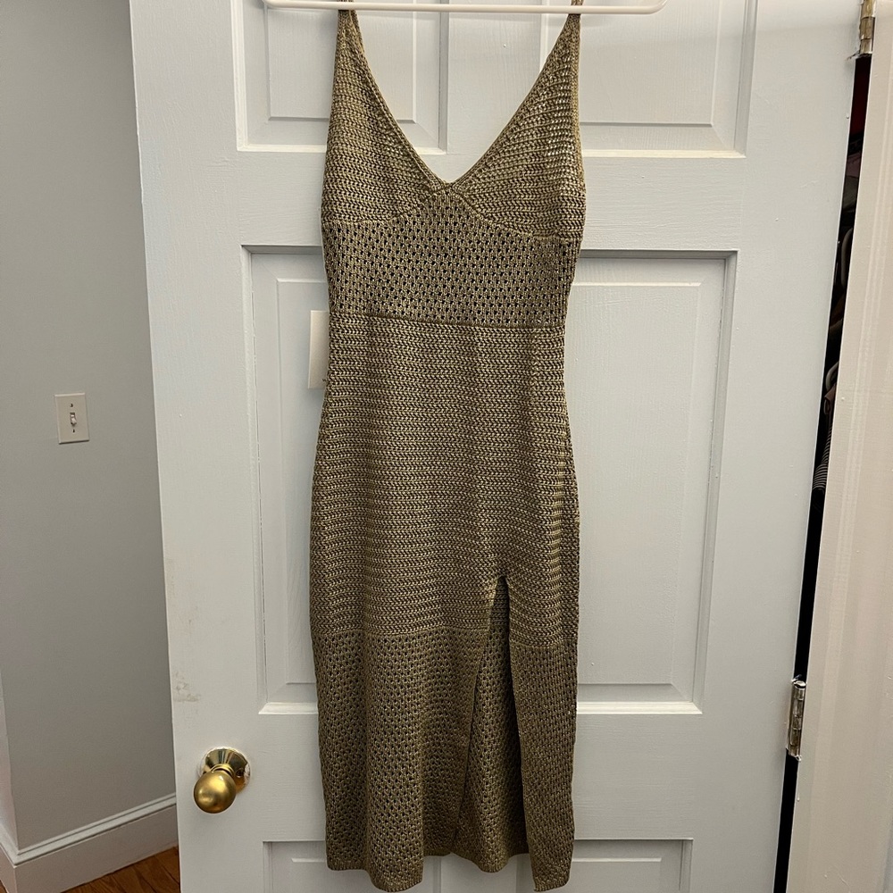 Aritzia Tan Midi Dress